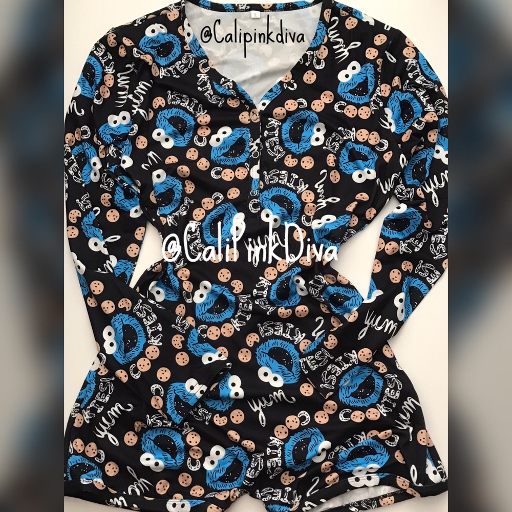 Cookie Monster Onsie Medium